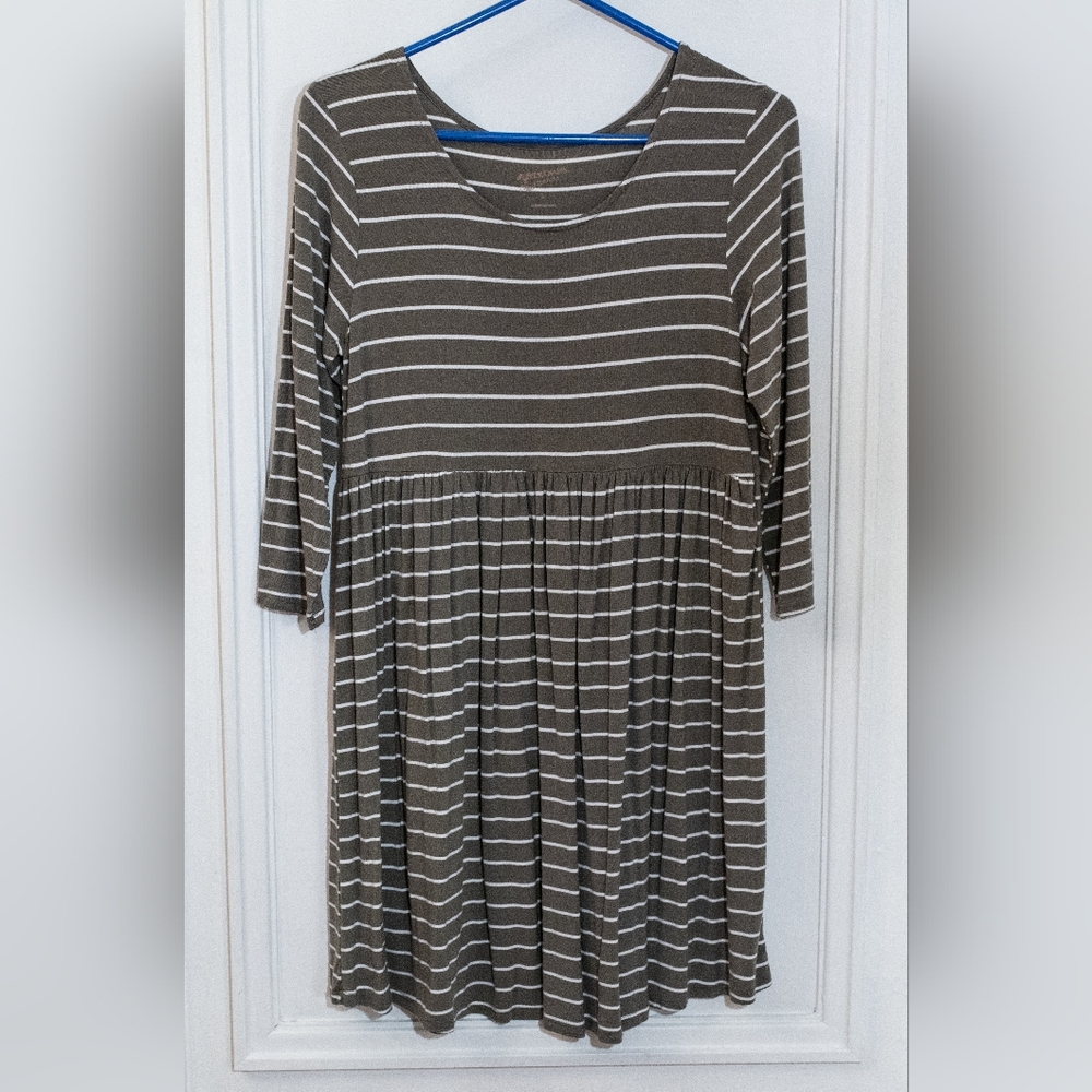 Arizona Jean Co Dress Casual w Stripes (L)